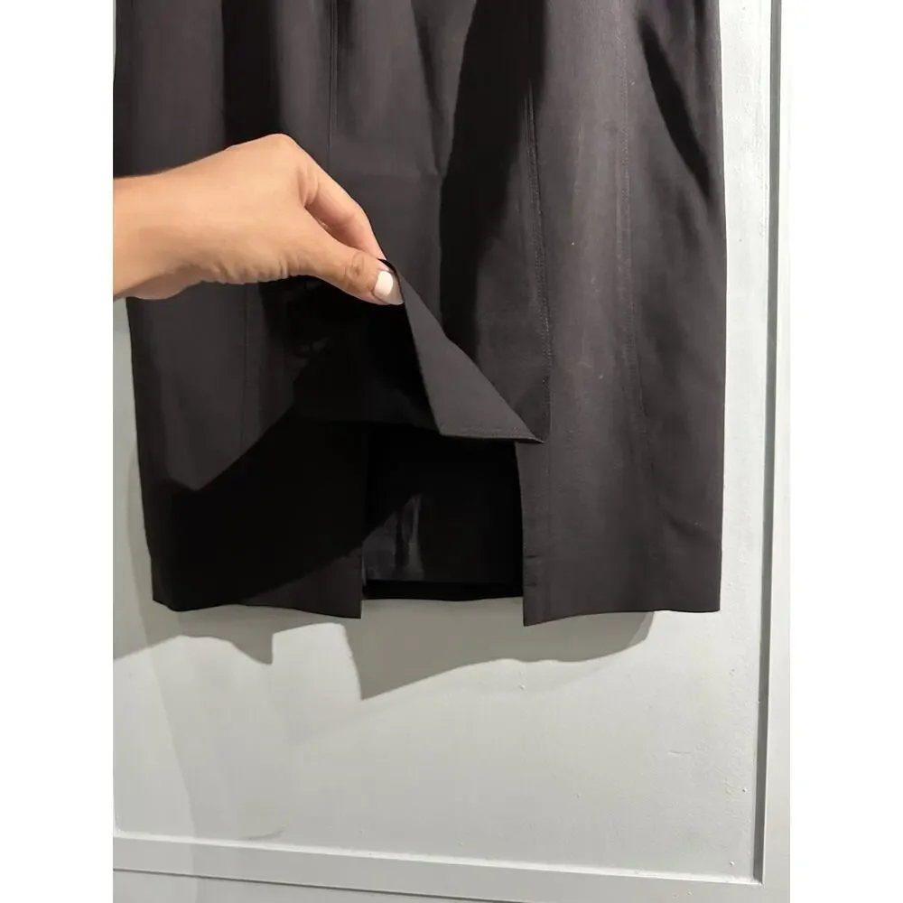 Burberry London Black Wool Mini Pencil Skirt Size 6 - Picture 5 of 8